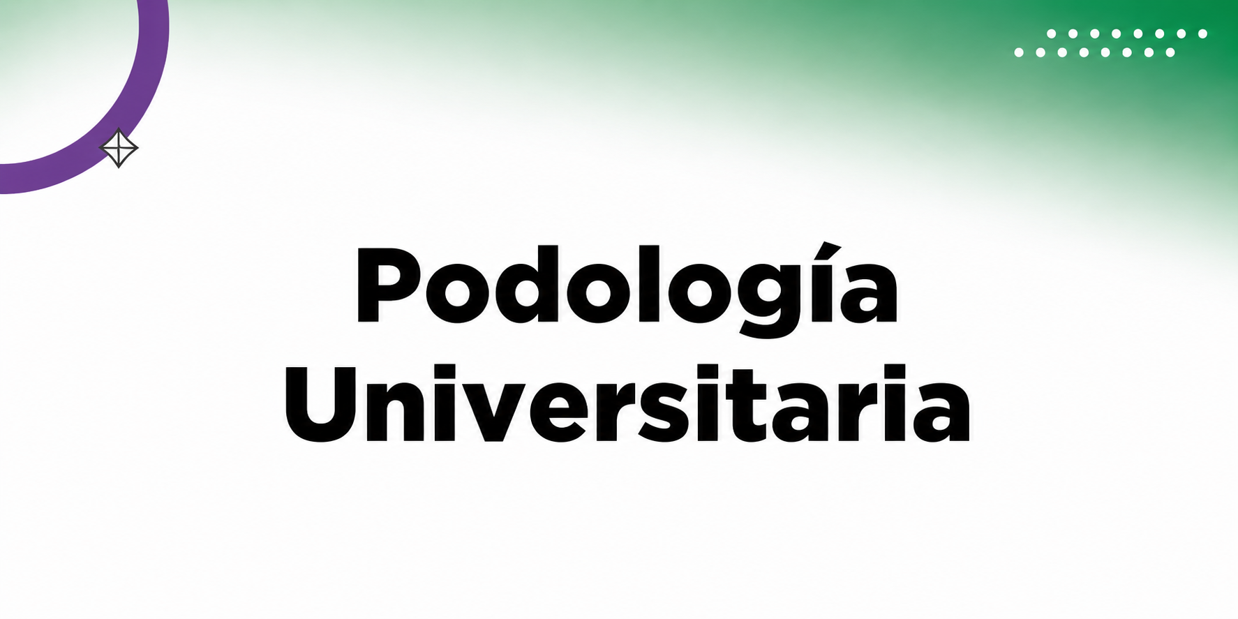 Podología Universitaria